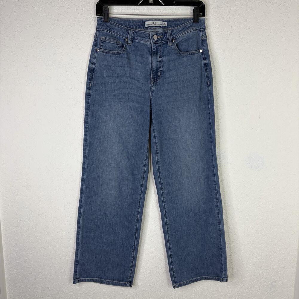 Rebecca Minkoff Straight Leg Ankle Jeans Size 4, mid wash, classic, casual, chic
